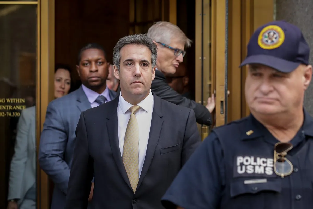 Michael Cohen, President Donald Trump's former personal attorney, exits federal court, August 21, 2018 in New York City. (Drew Angerer/Getty Images)