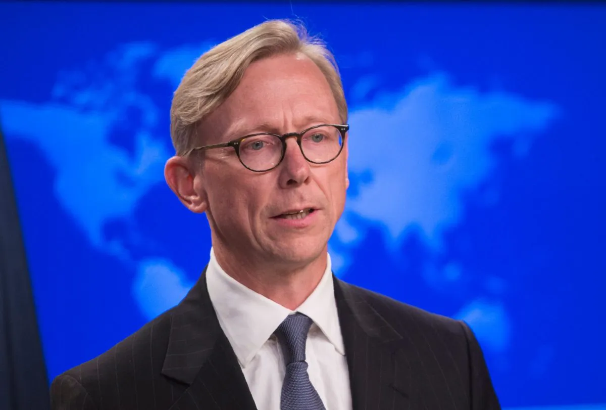 The State Department's director of policy planning and head of the Iran Action Group, Brian Hook, speaks about the "Iran Action Group" during a press briefing at the State department in Washington, D.C., Aug. 16, 2018. (ANDREW CABALLERO-REYNOLDS/AFP/Getty Images)