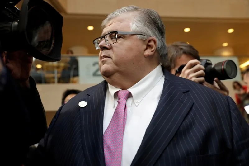 Bank for International Settlements General Manager Agustin Carstens in Washington, Apr. 20, 2018. (Reuters/Yuri Gripas)