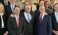 Australian PM Scott Morrison Gives Members of His New Cabinet Symbolic Pin