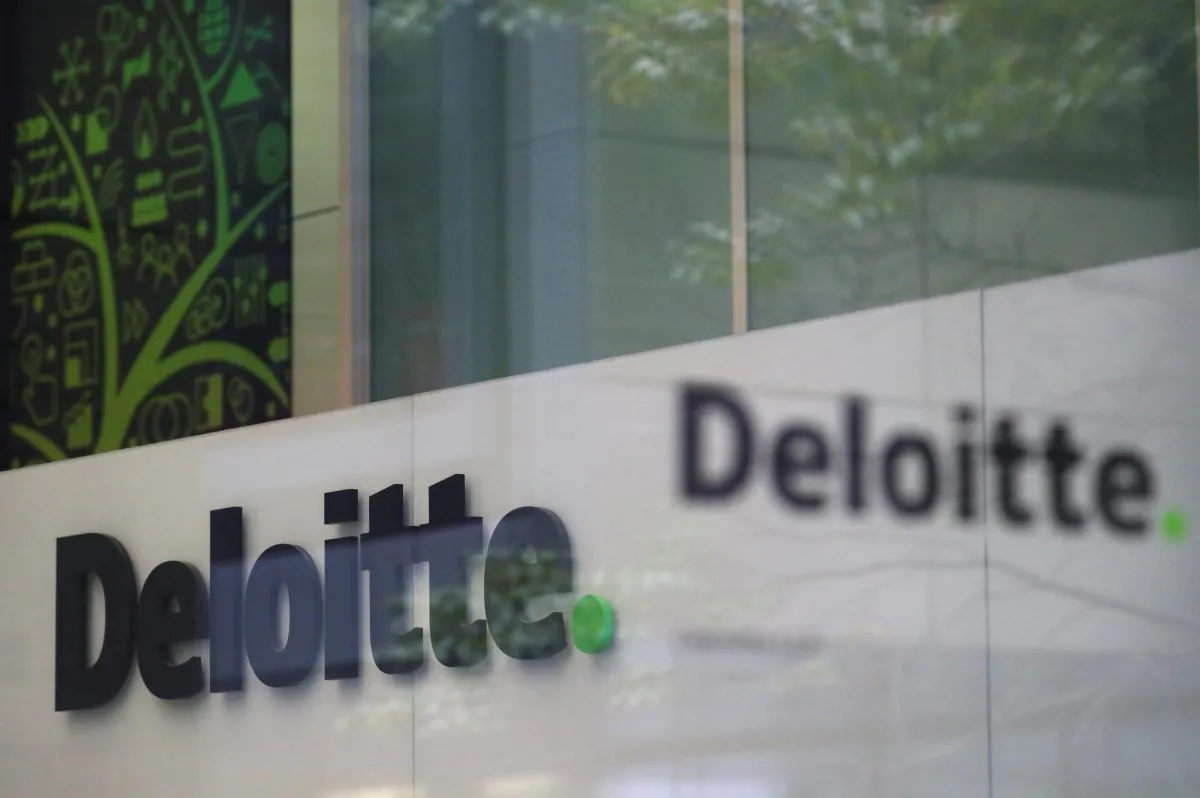 Offices of Deloitte are seen in London, Britain, September 25, 2017. (Reuters/Hannah McKay - RC1614FC2010).