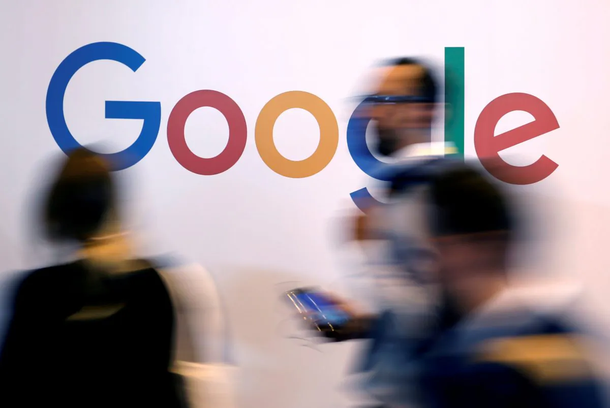 The logo of Google is pictured during the Viva Tech startup and technology summit in Paris, France, on May 25, 2018. (Reuters/Charles Platiau)