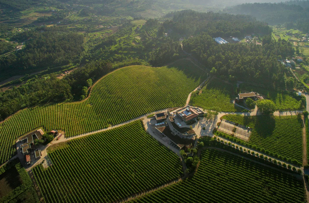 The Monverde Hotel, in the Douro countryside, is home to Quinta da Lixa winery, which produces Vinho Verde wines. (CVRVV) 