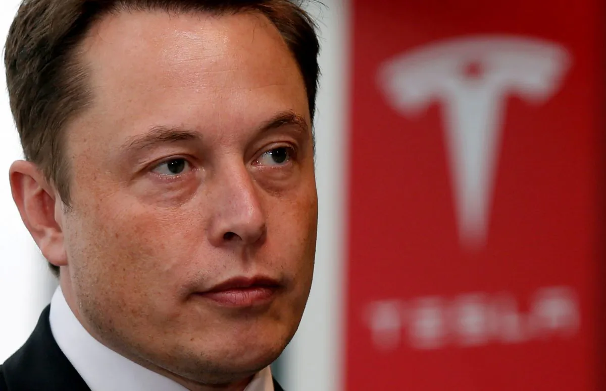 Tesla Motors Inc Chief Executive Elon Musk pauses during a news conference in Tokyo on September 8, 2014. (Toru Hanai/REUTERS)