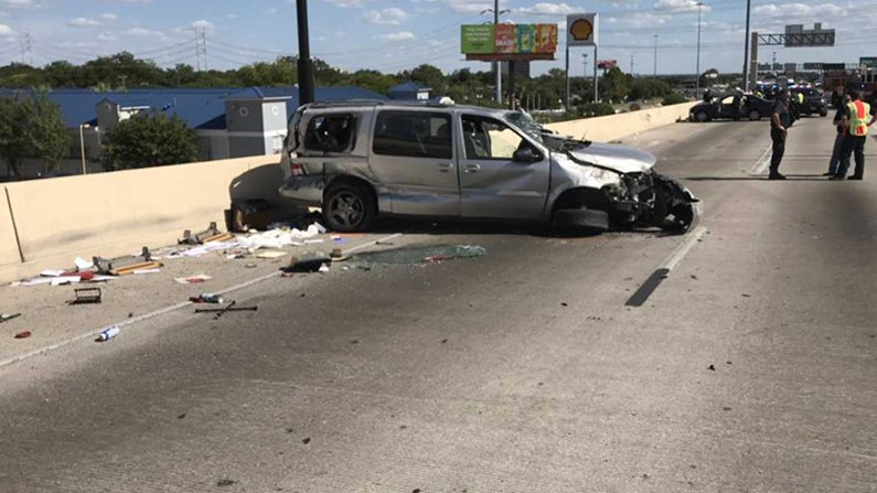 One car Trevino hit rolled over