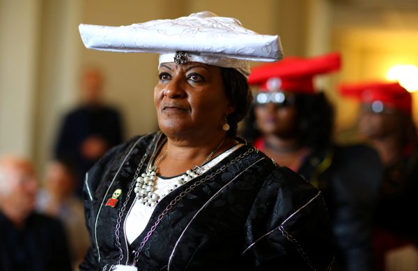 Members of the Namibia delegation at a ceremony