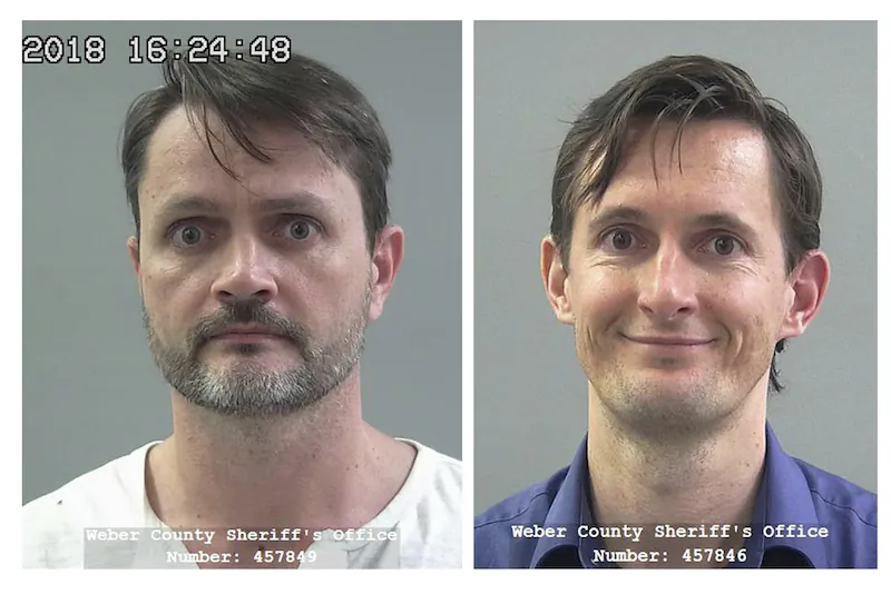 Undated file photos show Jacob Kingston, left, and Isaiah Kingston. Two Salt Lake City biodiesel executives linked to a polygamous group will stay in jail after prosecutors argued they could flee to Turkey if released ahead of trial in an alleged $511 million tax credit scheme. (Weber County Sheriff's Office via AP/File)