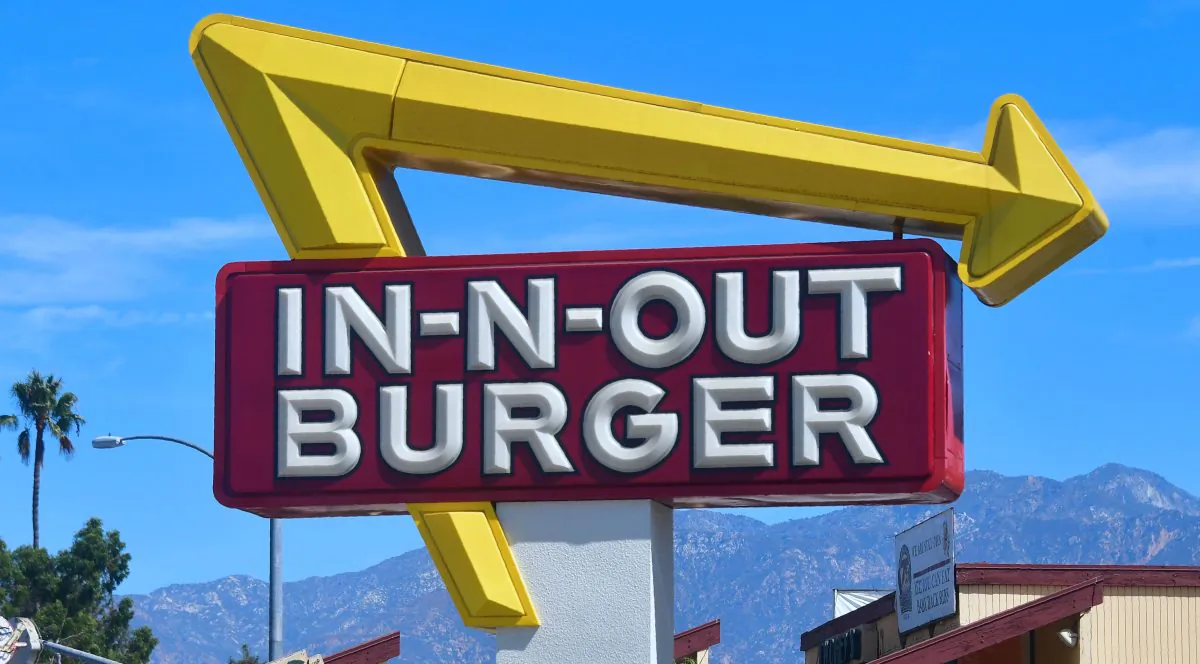 An In-N-Out Burger restaurant in Alhambra, Calif., on Aug. 30, 2018. (Frederic J. Brown/AFP/Getty Images)