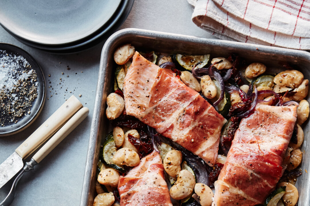 Ruby Trout Prosciutto-Roasted Ruby Trout With Zucchini and Butter Beans | The ...