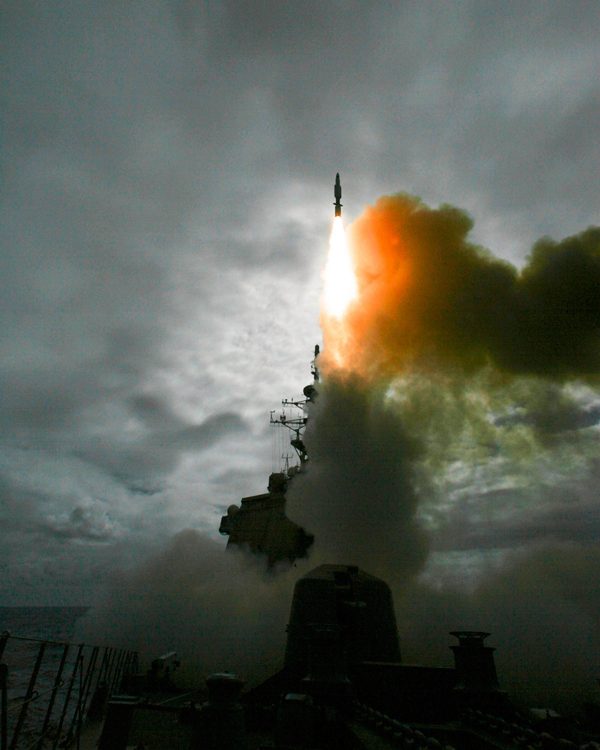 An SM-3 missile is launched