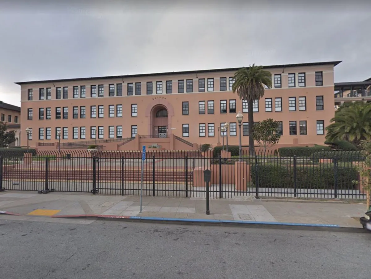 Balboa High School in San Francisco where a gun was reportedly discharged. (Map data @2018 Google).