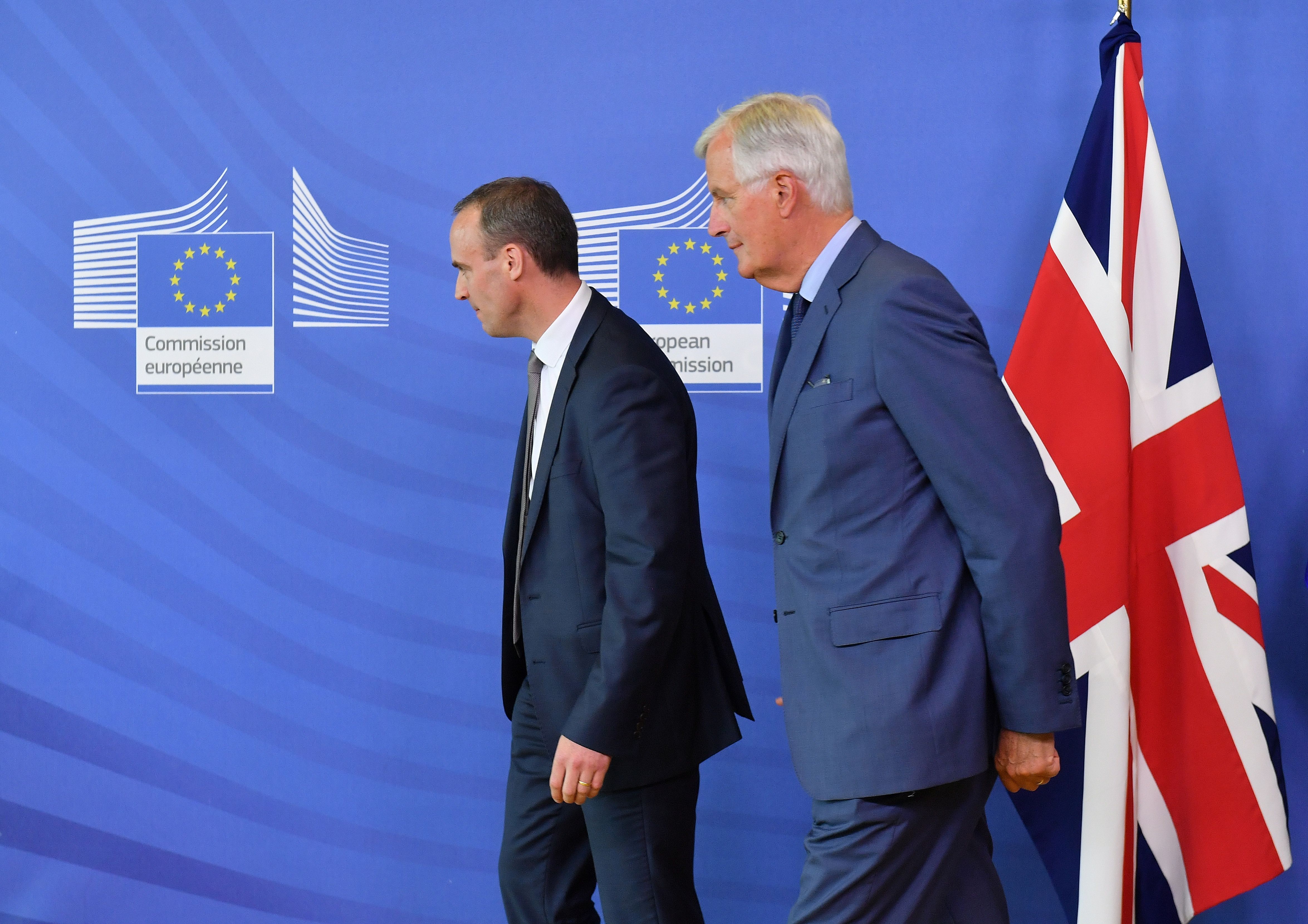 Michel Barnier meets Dominic Raab