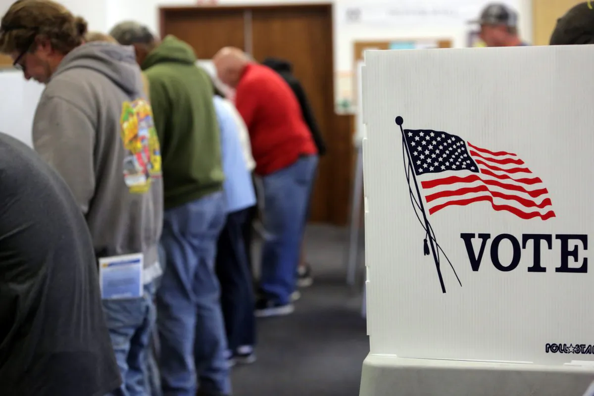 Voters cast ballots at a polling station at the Big Bear Lake Methodist Church in Big Bear, Calif., on Nov. 8, 2016. (BILL WECHTER/AFP/Getty Images)