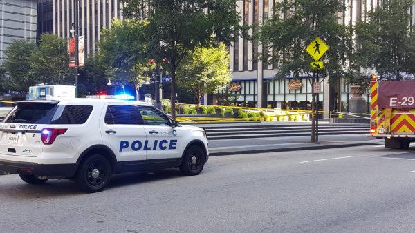 Police respond to the shooting