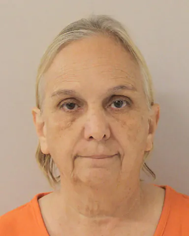 Former USA Gymnastics trainer Debbie Van Horn appears in a booking photo provided by Walker County Jail in Huntsville, Texas on Sept. 6, 2018. (Walker County Jail/Handout via Reuters)