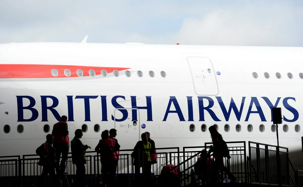 British Airways' new Airbus A380 arrives at a hanger after landing at Heathrow airport in London July 4, 2013. (REUTERS/Paul Hackett/File Photo)