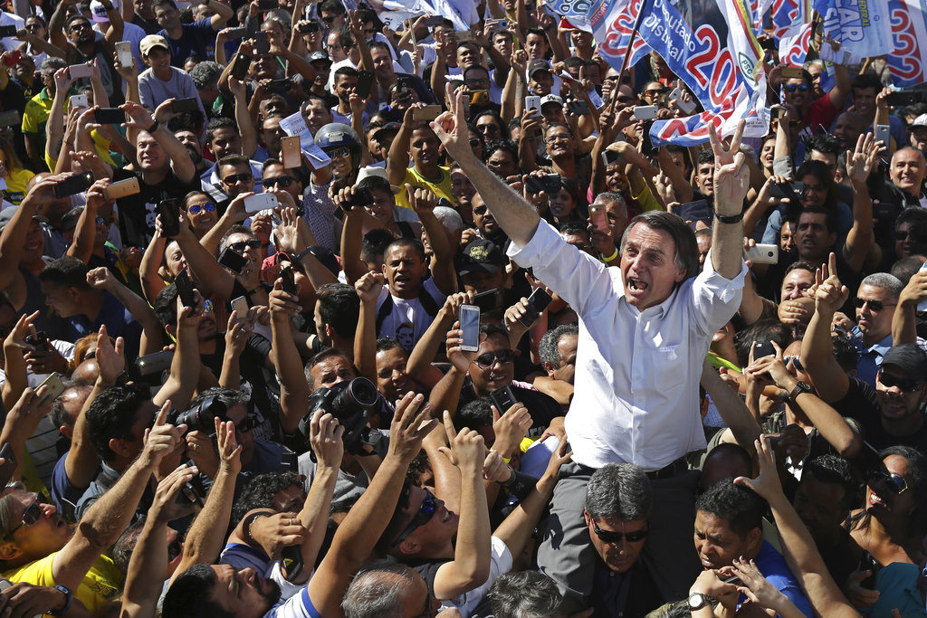 Brazil presidential candidate Jair Bolsonaro