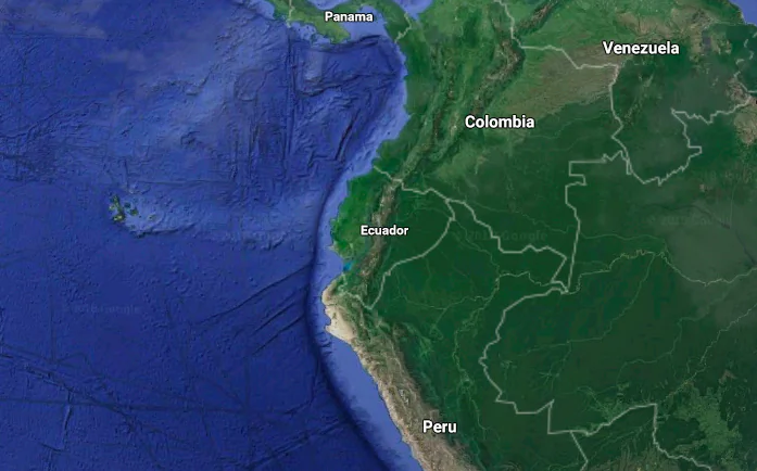 A magnitude 6.3 earthquake struck central Ecuador on Sept. 6, 2018, the U.S. Geological Survey (USGS) said, injuring one person and disrupting power supply to nearby areas. (Screenshot/Google Maps)