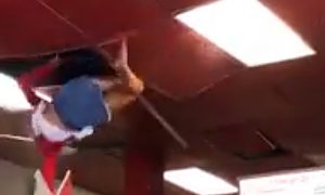 Woman Falls Through California Restaurant Ceiling