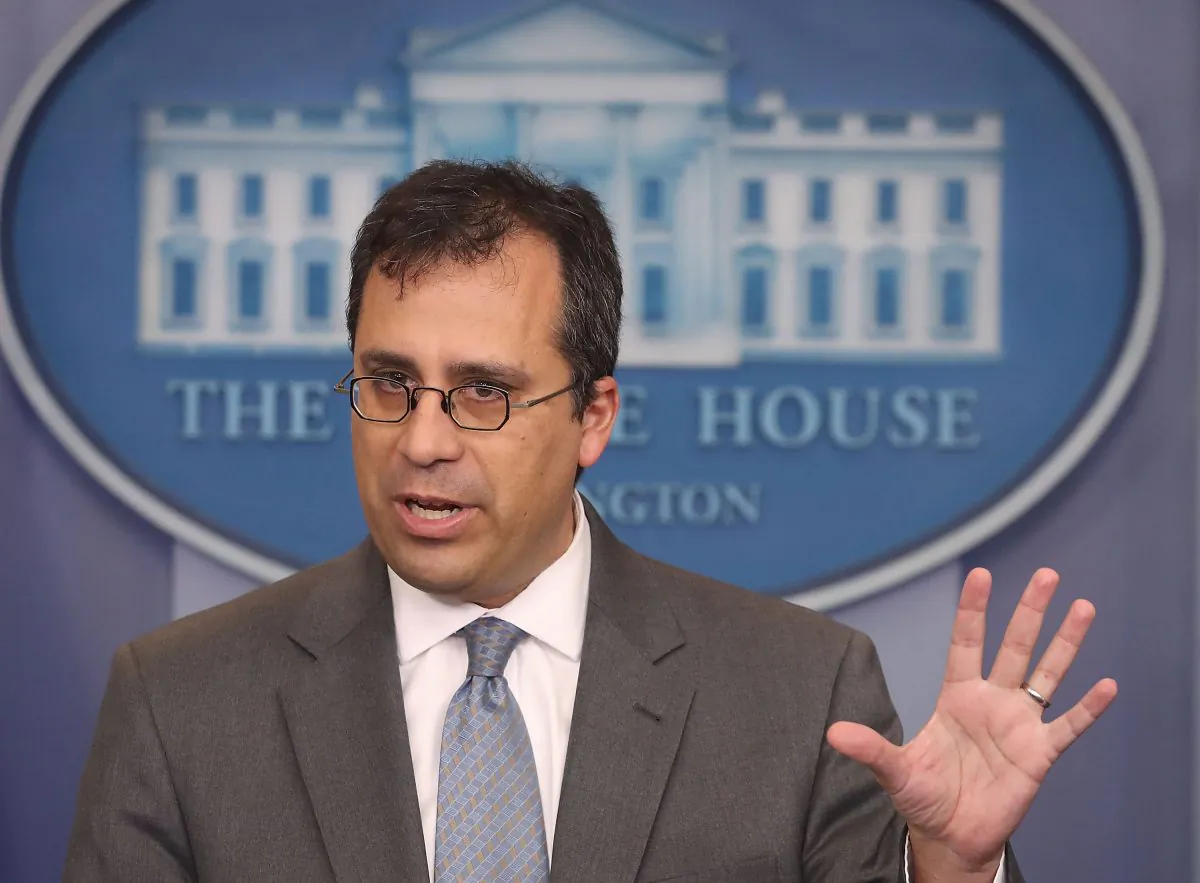 Director L. Francis Cissna of the US Citizenship and Immigration Services (USCIS), speaks during a press briefing at the White House, on Dec.12, 2017. (Mark Wilson/Getty Images)