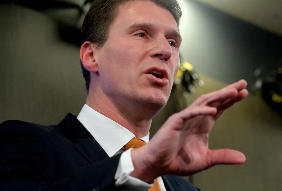 South Australia senator Cory Bernardi speaking at the National Press Club in Canberra on July 17, 2014. (AAP Image/Alan Porritt) 