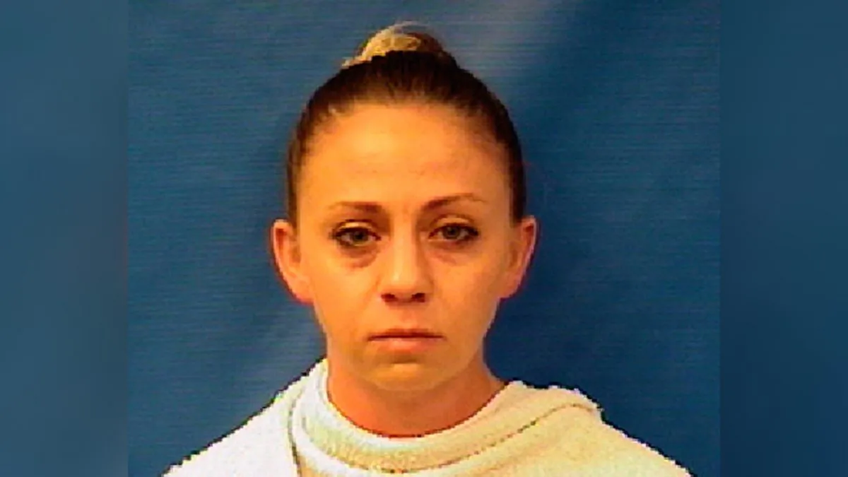 Amber Guyger, a Dallas police officer, in an arrest photo in Texas on Sept. 9, 2018. (Kaufman County Sheriff's Office/AP)