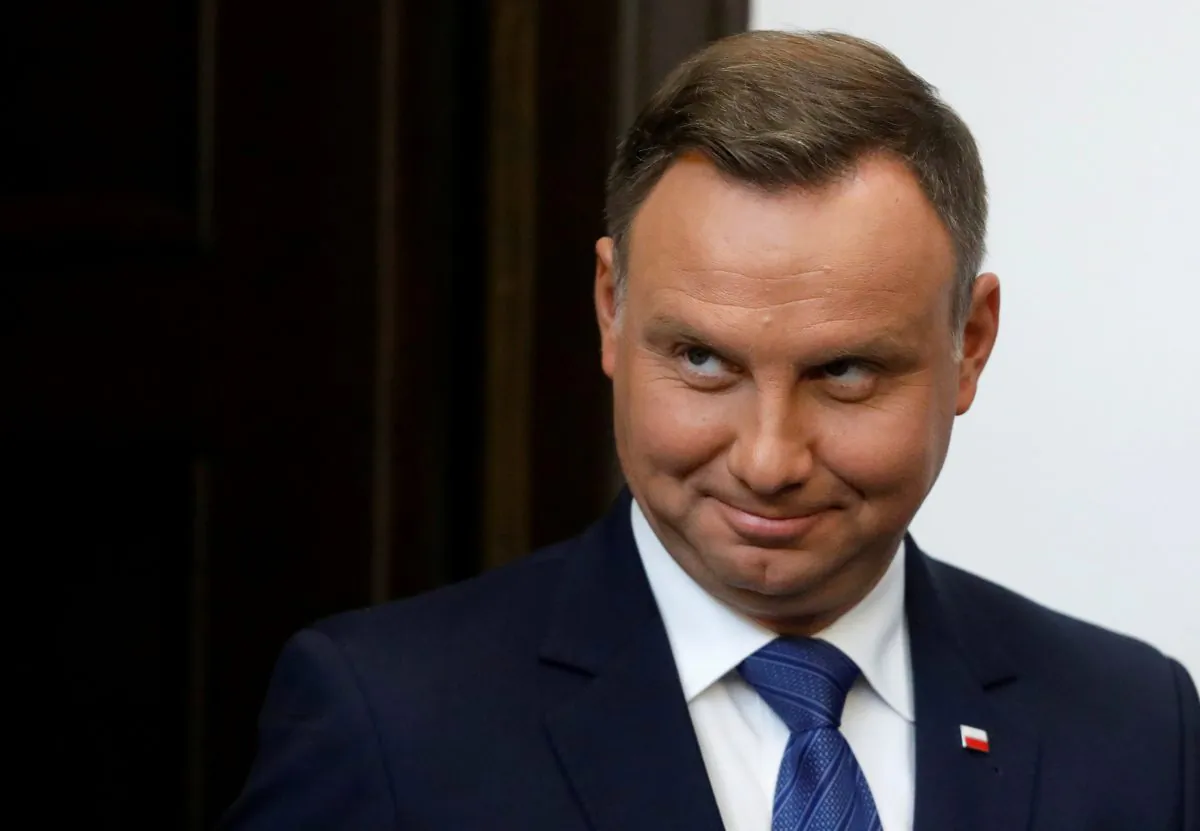 Polish President Andrzej Duda looks on during his announcement at Presidential Palace in Warsaw, Poland on Aug. 16, 2018. (Reuters/Kacper Pempel/File Photo)