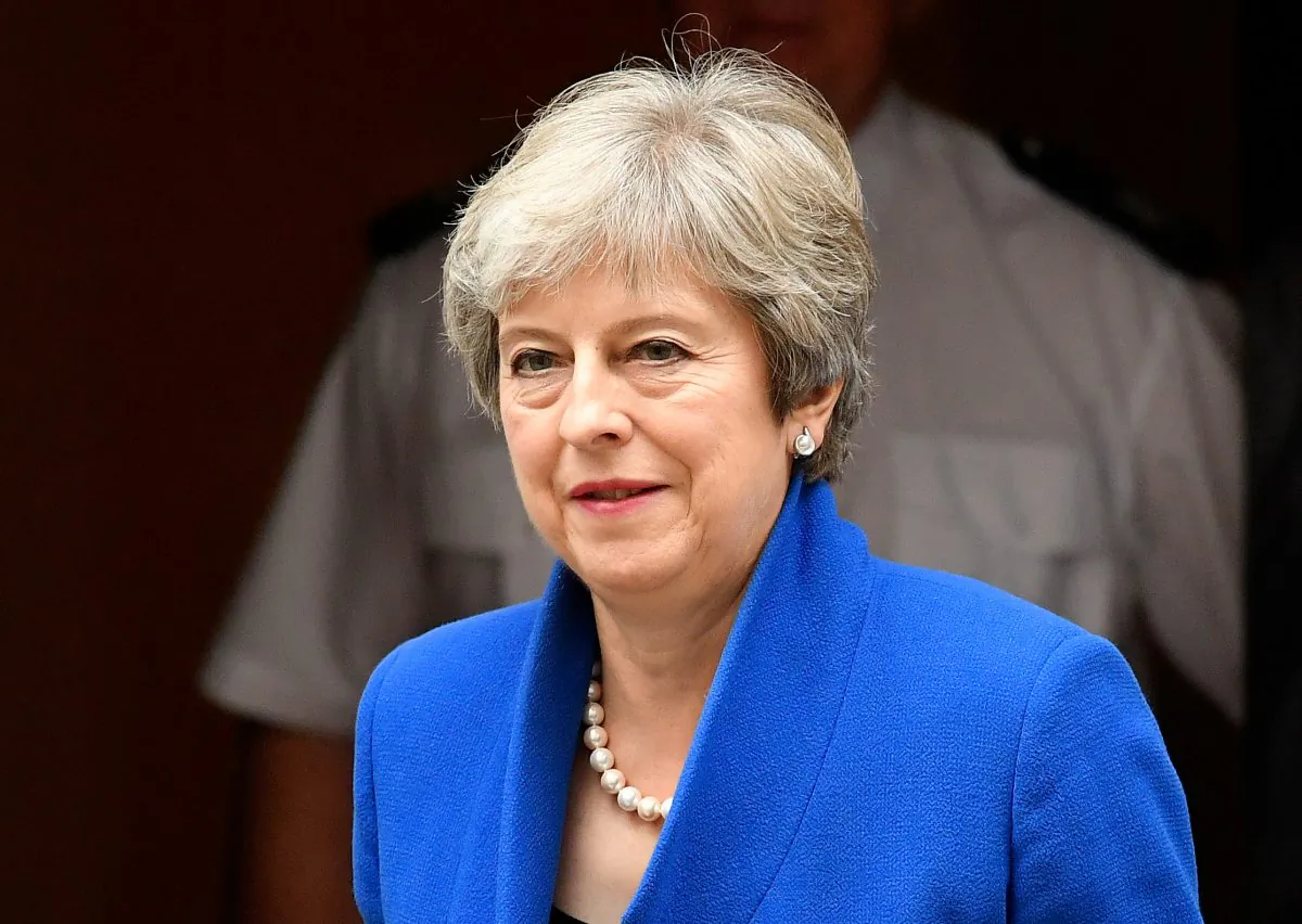 Britain's Prime Minister Theresa May leaves Downing Street in London, September 11, 2018. (Reuters/Toby Melville)
