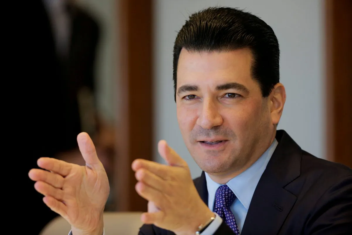 Then-Food and Drug Administration Commissioner Scott Gottlieb speaks in New York City on Oct. 10, 2017. (Eduardo Munoz/Reuters)