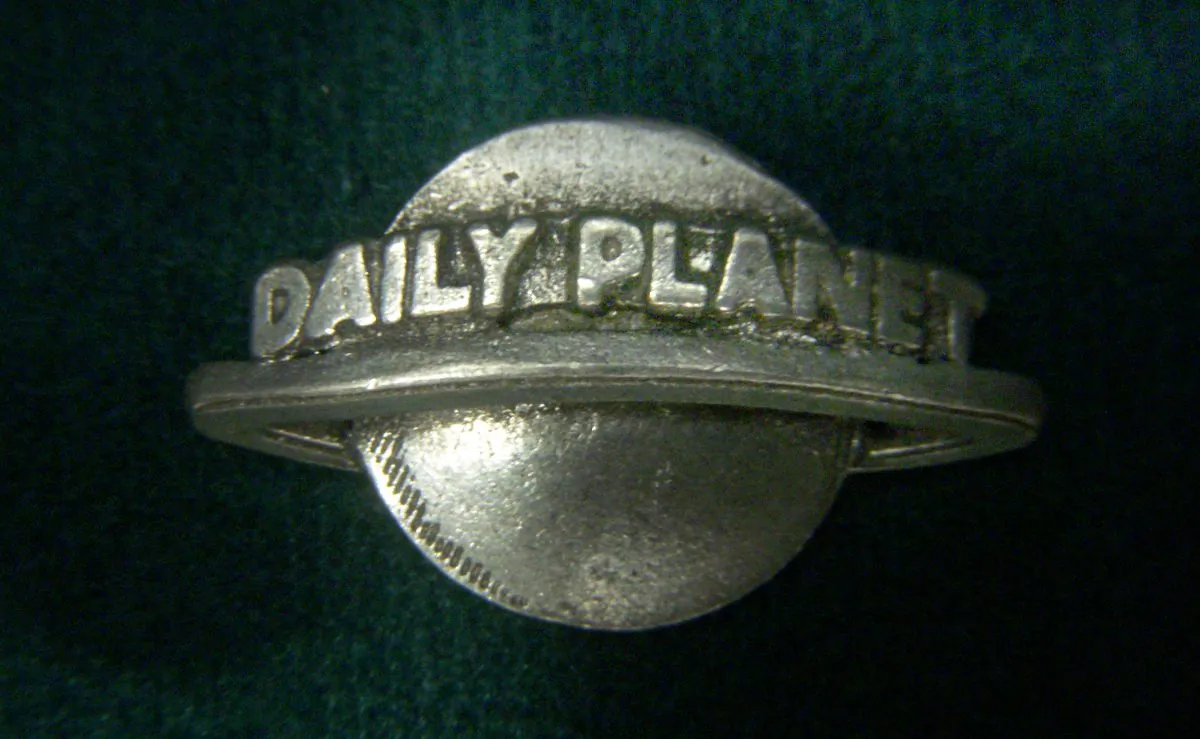 A "Daily Planet" pin is pictured on May 20, 2009. (JD Hancock/Flickr, CC BY 2.0 https://creativecommons.org/licenses/by/2.0/)