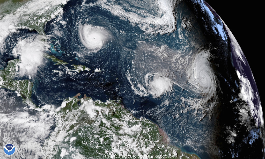 Hurricane Florence satellite image shows storm