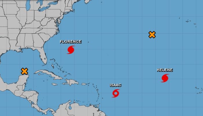 Hurricane Helene, Tropical Storm Isaac Update: Latest Path Of Storms ...