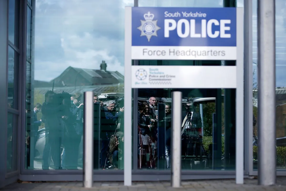 South Yorkshire Police Force's headquarters in Sheffield, England, on April 26, 2016. (Matthew Lloyd/Getty Images)