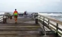 Video: Hurricane Florence Rocks Wooden Pier in Nags Head