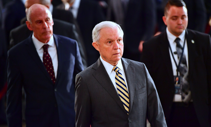 Attorney General Jeff Sessions in Washington, DC, on Aug. 31, 2018. (Kevin Dietsch-Pool/Getty Images)