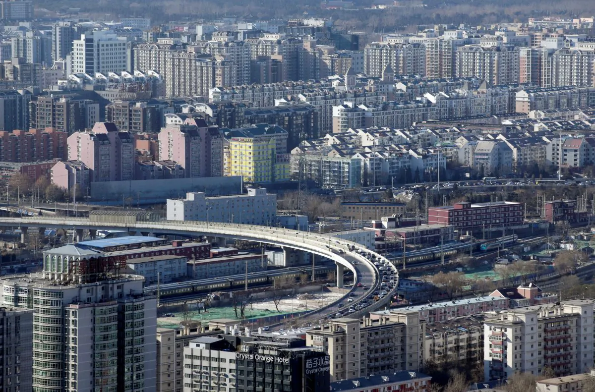 Residential buildings in Beijing on January 10, 2017. (Jason Lee/Reuters)