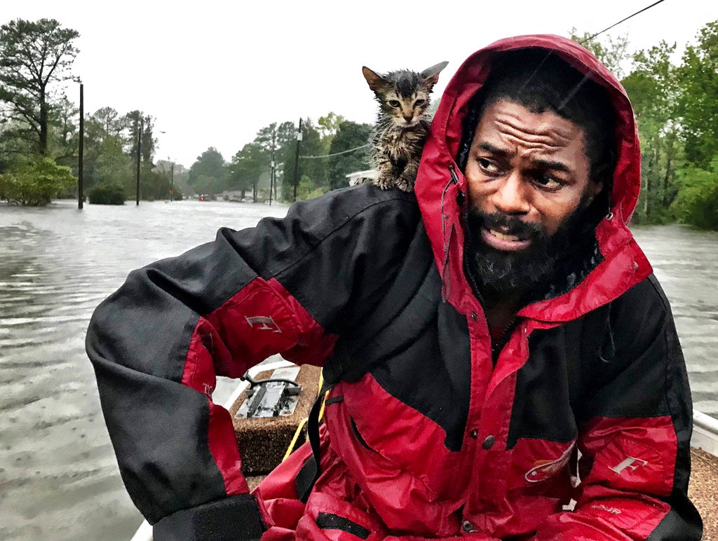 Man rescued from Hurricane Florence
