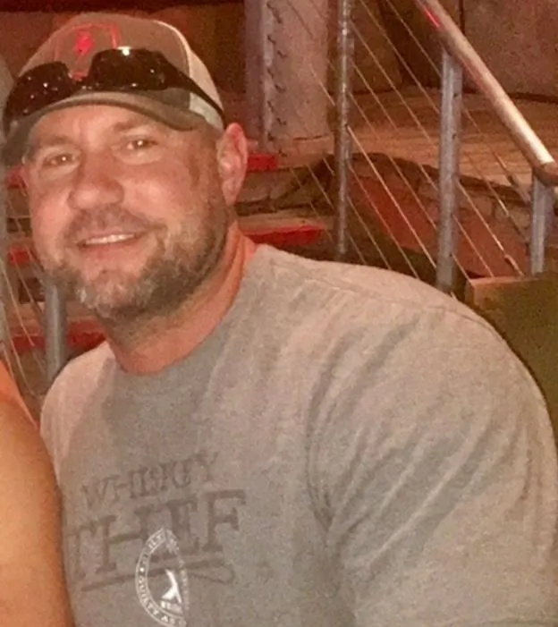 This undated photo provided by the Fort Worth Police Department shows Fort Worth police officer Garrett Hull. Hull, sn undercover officer who was shot during a gun battle between police and a group of robbery suspects outside of a Fort Worth bar that left one suspect dead has died, authorities said Friday, Sept. 14, 2018. ( Fort Worth Police Department via AP)