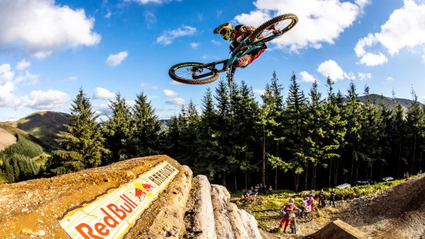 Atherton performs freeride-style jump