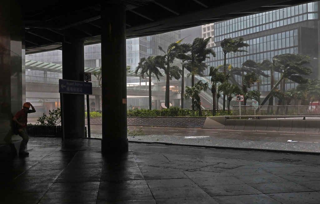Hong Kong Asia Typhoon