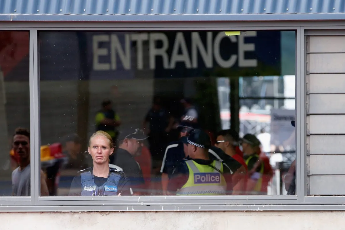 Police prepare for music festival in Melbourne, Australia, on Dec. 5, 2015. (Darrian Traynor/Getty Images)