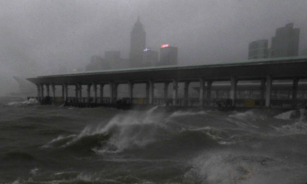 Hong Kong Asia Typhoon