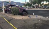 Car Slams Into Bus Stop Full of People in Arizona