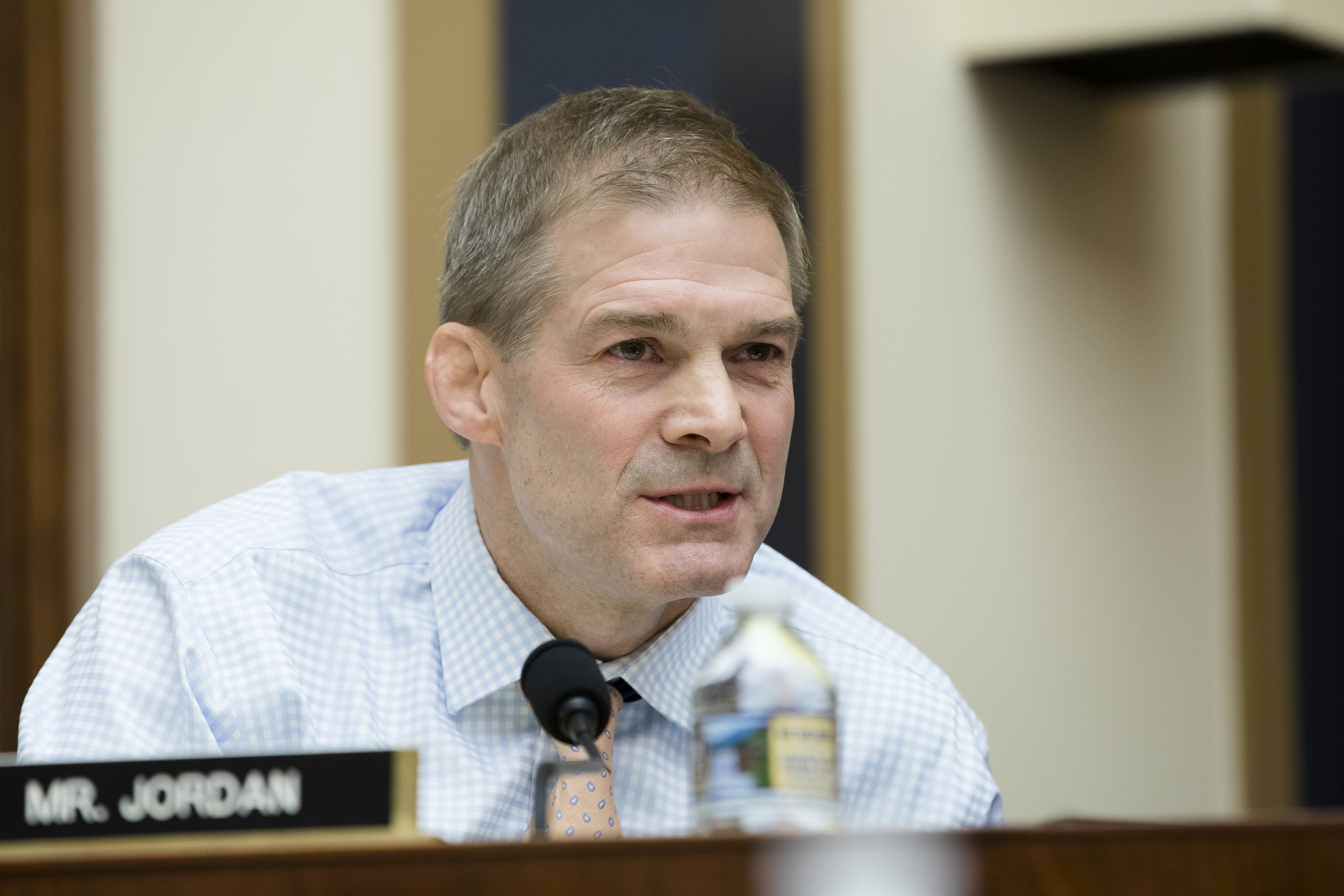 Jim Jordan speaks at a hearing on Capitol Hill.