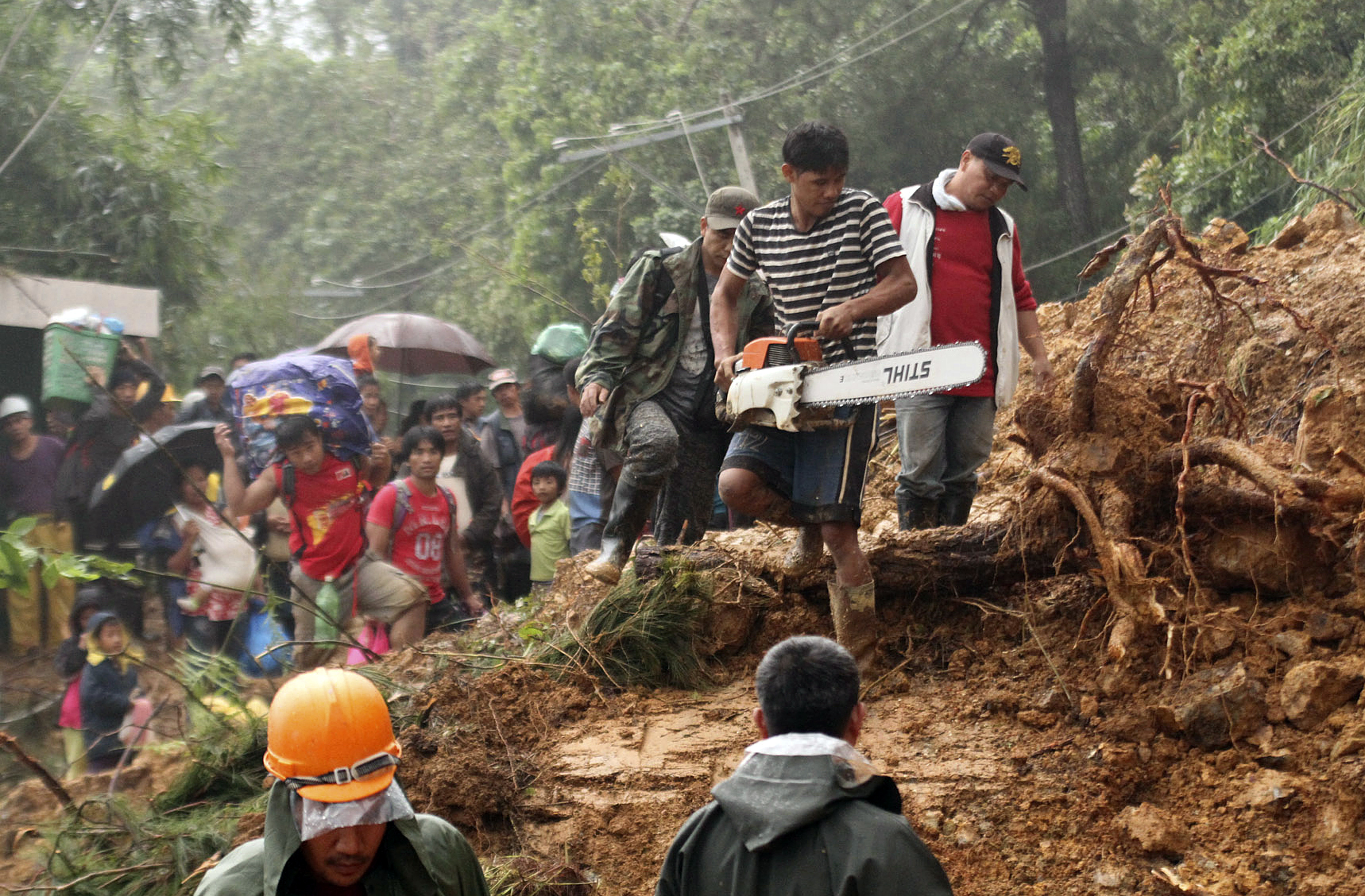 Philippines Asia Typhoon Landslide