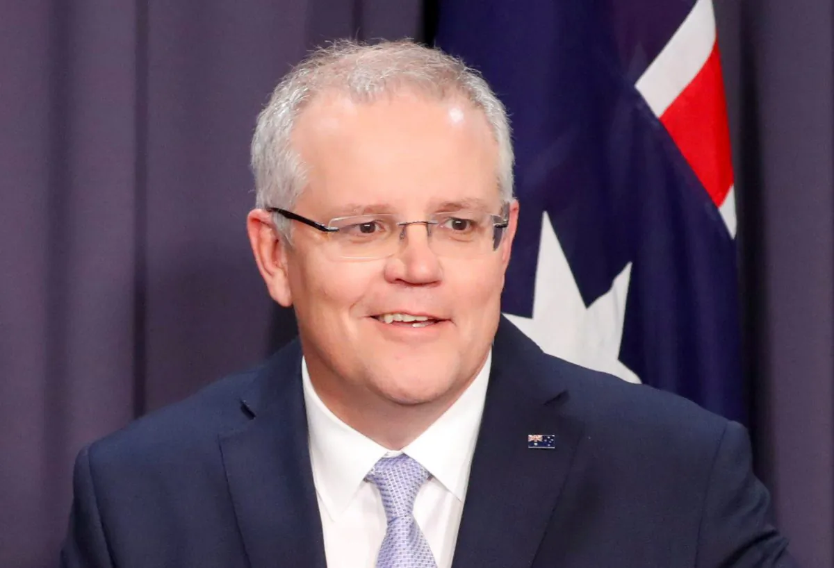 The new Australian Prime Minister Scott Morrison attends a news conference in Canberra, Australia Aug. 24, 2018.  (Reuters/David Gray)