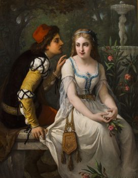 Painting by Jules Salles-Wagner of Romeo and Juliet.