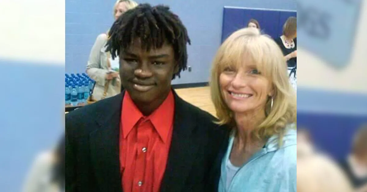 Salifu Sesay as a highschooler alongside his adoptive mother, Ann Miller (Photo Courtesy of Ann Miller)