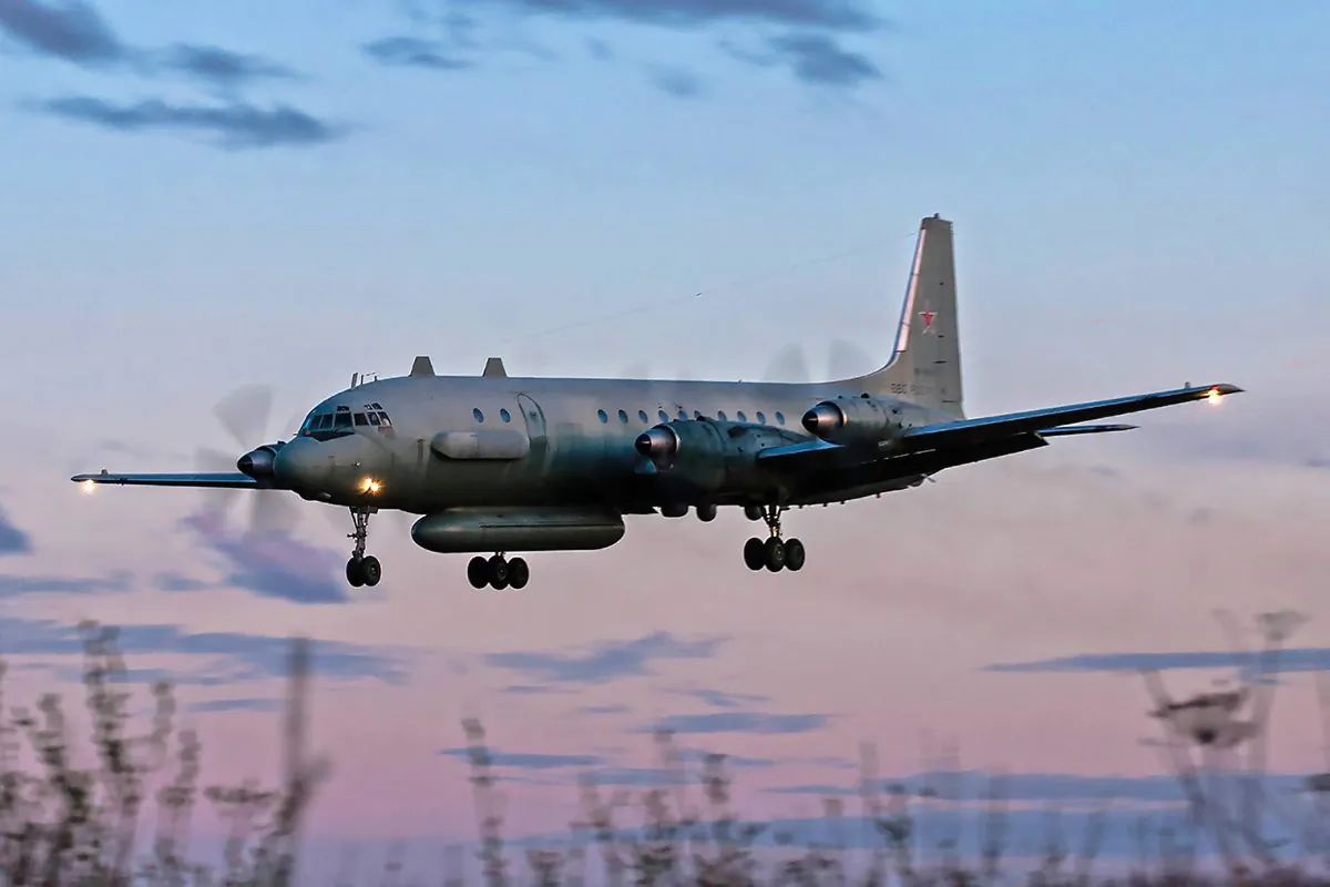 File photo of a Russian IL-20M (Ilyushin-20M) plane landing at an unknown location on July 23, 2006. (Nikita Shchyukin/AFP/Getty Images)