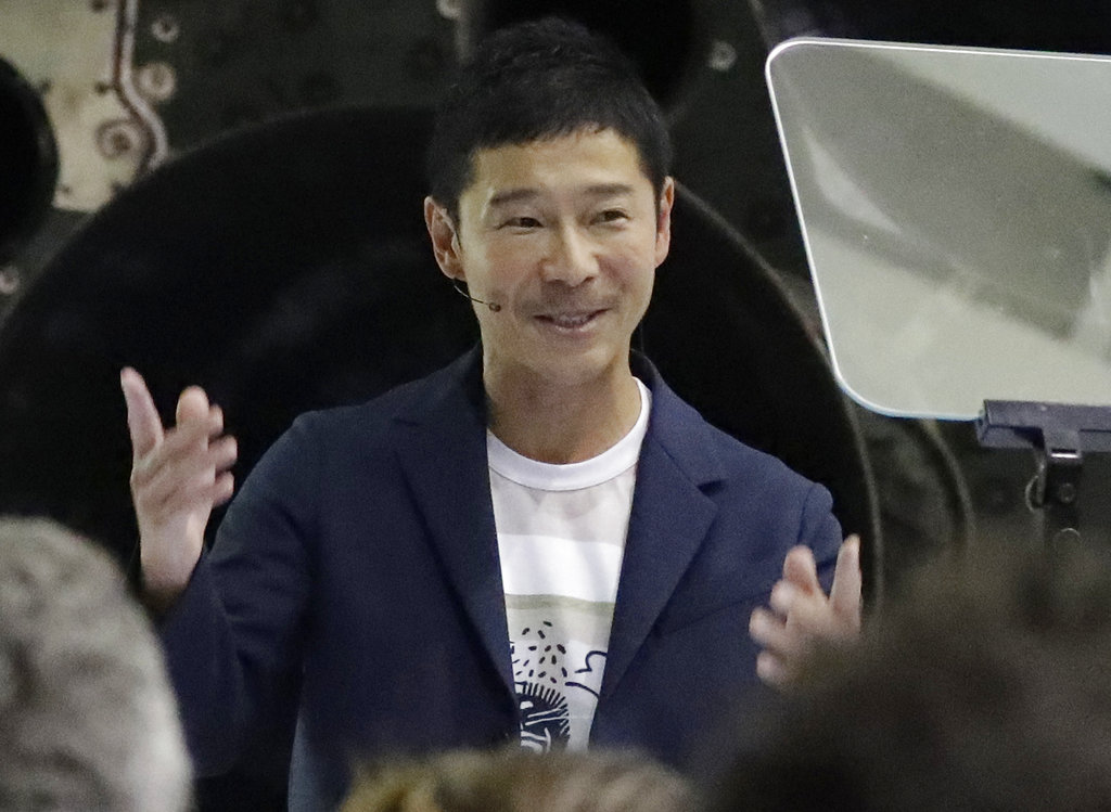 Japanese billionaire Yusaku Maezawa speaks